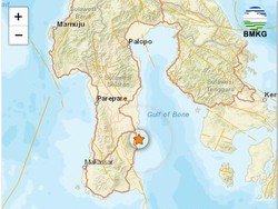 Gempa Bumi Terkini M 3,6 Guncang Bone Sulsel, Dipicu Aktivitas Sesar Aktif