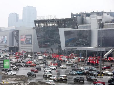 Potret Kerusakan Gedung Konser di Moskow Pascaserangan Mematikan
