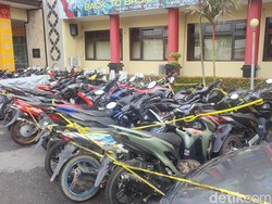 Polrestabes Palembang Amankan 57 Kendaraan Knalpot Brong dan Tanpa Surat