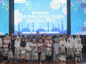 Brantas Abipraya Gelar Bazaar Ramadan Asyik dan Santuni Anak Yatim