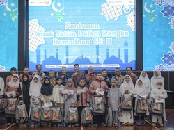 Brantas Abipraya Gelar Bazaar Ramadan Asyik dan Santuni Anak Yatim