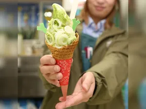 Es Krim Daun Bawang Lagi Ngetren di Jepang, Bagaimana Rasanya?