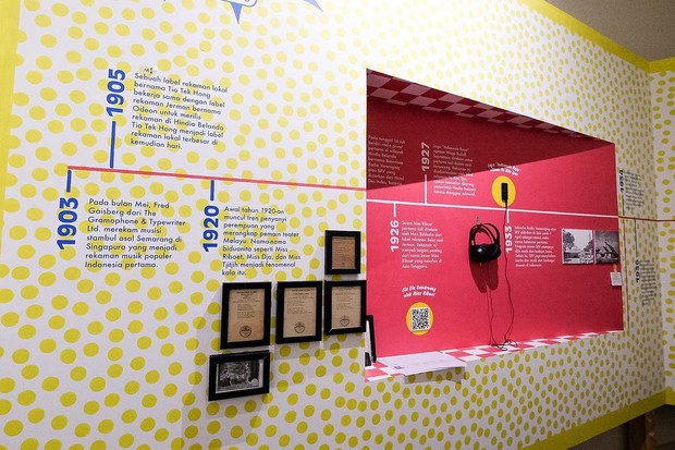 Pameran musik yang ada di Galeri Lokananta (Foto: Instagram @lokanantabloc)
