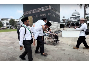 Petugas Penyelenggara Ibadah Haji Gelar Simulasi Penanganan Jemaah