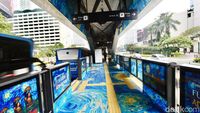 Potret 3 Halte TransJakarta yang Disulap Bak Galeri Seni