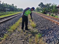 Pemotor Tewas Tertabrak KA Barang di Karangawen Demak