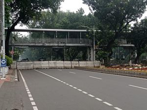 Ada Sidang Sengketa Pilpres di MK, Jalan Medan Merdeka Barat Ditutup Ada Sidang Sengketa Pilpres di MK, Jalan Medan Merdeka Barat Ditutup