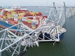 Jembatan di Baltimore yang Runtuh Diasuransi, Segini Nilainya
