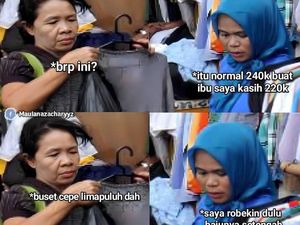 7 Meme Kocak Belanja Baju Lebaran Ini Bikin Haus Hilang, Nyeleneh Abis