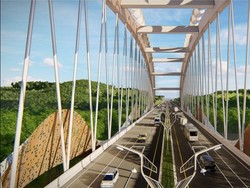 Mengintip Progres Jembatan Dirgahayu di Tol IKN