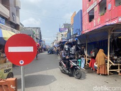Pedestrian Jalan Harun Kabir Sukabumi yang Kini Jadi Pasar Ramadan