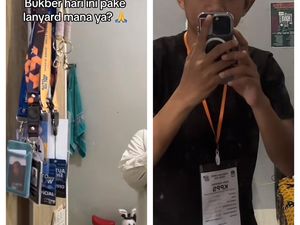 Viral Bukber Bukan Adu Outfit Tapi Lanyard, Pria Ini Pamer Lanyard KPPS Viral Bukber Bukan Adu Outfit Tapi Lanyard, Pria Ini Pamer Lanyard KPPS