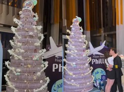 Wow! Istri Ini Berikan Kejutan Money Cake Rp 1 M untuk Suaminya