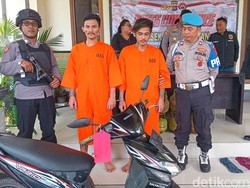 Duo Kuli Bangunan Asal Banyuwangi Curi Motor di Kelab Malam Badung