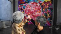 Peringatan 75 Tahun Hubungan Diplomatik RI-Australia dalam Logo dan Mural AR