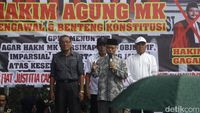 Potret Fachrul Razi-Din Syamsuddin Ikut Demo Sengketa Pilpres di Patung Kuda