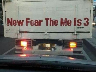 Tulisan Kocak di Belakang Truk, Nggak Habis Fikri