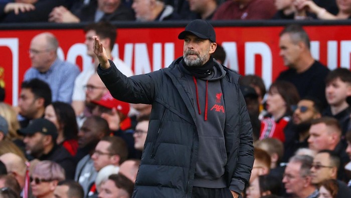 Soccer Football - FA Cup - Quarter Final - Manchester United v Liverpool - Old Trafford, Manchester, Britain - March 17, 2024 Liverpool manager Juergen Klopp REUTERS/Molly Darlington