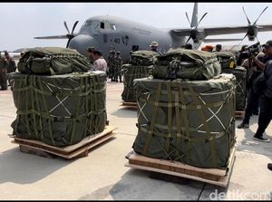 TNI Harap Bantuan RI via Udara ke Gaza Lewat AU Yordania Berhasil