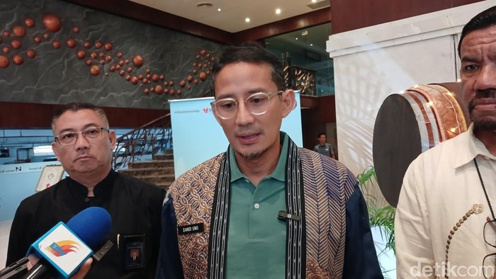 Menparekraf Sandiaga Uno. (Alamudin Hamapu/detikSumut) Menparekraf Sandiaga Uno. (Alamudin Hamapu/detikSumut)