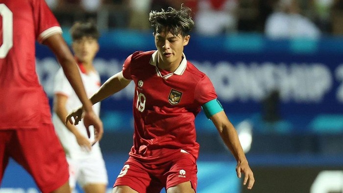Pemain PSIS, Alfeandra Dewangga, saat membela timnas Indonesia. Diunggah Sabtu (30/3/2024).