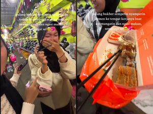 Tak Bisa Bukber karena Kerja, Wanita Ini Dibawakan Makanan oleh Temannya Tak Bisa Bukber karena Kerja, Wanita Ini Dibawakan Makanan oleh Temannya