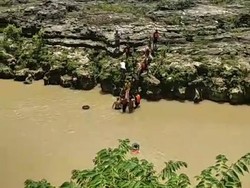 Bocah Terseret Arus Kali Oya Wonosari Ditemukan Meninggal