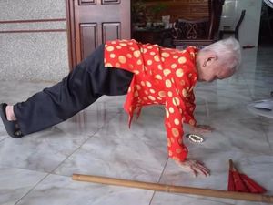 Viral Nenek 102 Tahun Masih Kuat Push Up Tiap Hari, Ini Rahasianya