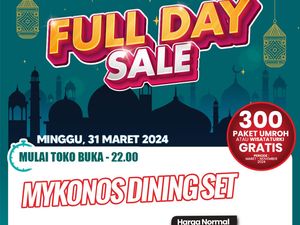 Murah Meriah! Meja Makan di Transmart Full Day Sale Diksonnya Nyaris Rp 1 Juta