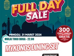 Murah Meriah! Meja Makan di Transmart Full Day Sale Diksonnya Nyaris Rp 1 Juta