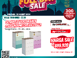 Murah Meriah! Lemari Susun Cantik  Diskon Rp 700 Ribu di Transmart Full Day Sale