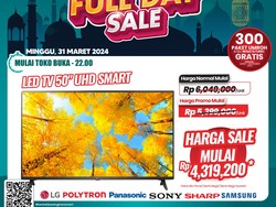 TV LED 50 UHD di Transmart Full Day Sale Hari Ini Diskon Rp 1,7 Juta