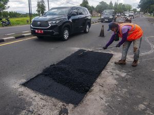Jalan Solo-Yogyakarta Diperbaiki untuk Kelancaran Arus Mudik