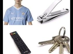 Meme soal Haaland yang dianggap raib saat Man City bermain 0-0 lawan Arsenal. Foto: dok. Internet/X (Twitter)