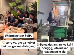 Bukber Viral, Pesertanya Borong Dagangan Teman yang Jual Nasgor Keliling