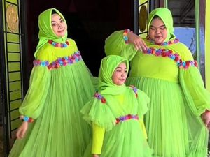 Viral Baju Lebaran Heboh Warna Hijau Muda Menyala, Bikin Netizen Silau