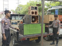 3 Mobil Sound System di Trenggalek Diamankan gegara Berisik Bangunkan Sahur