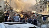 Memanas! Gedung Konsulat Iran di Suriah Hancur Dirudal Israel