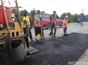 Perbaikan Jalan Nasional di Jambi Dikebut jelang Puncak Arus Mudik 2024