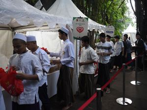 Santri Ponpes Al Amanah Junwangi Buka Puasa Bersama