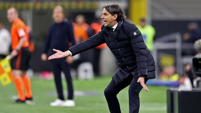 Soccer Football - Serie A - Inter Milan v Empoli - San Siro, Milan, Italy - April 1, 2024 Inter Milan coach Simone Inzaghi during the match REUTERS/Claudia Greco
