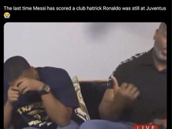Satu lagi meme yang mengenang kali terakhir Messi bikin hat-trick. Foto: dok. Internet/X (Twitter)