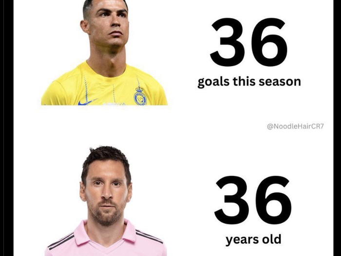 Meme Ronaldo vs Messi