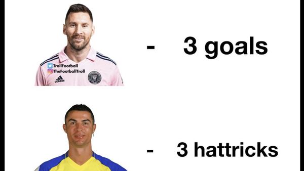 Here We Go! Aksi Trigol Bikin Ramai Meme Messi Vs Ronaldo