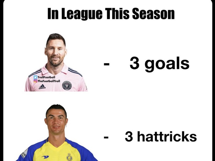 Meme Ronaldo vs Messi