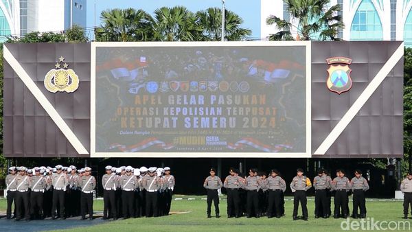Belasan Ribu Personel Gabungan Siap Amankan Mudik Lebaran di Jawa Timur
