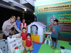 Polsek Mampang Dirikan Pospam Mudik Kungfu Panda yang Ramah Anak