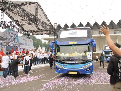 Potret Keberangkatan Mudik Gratis ke 8 Kota