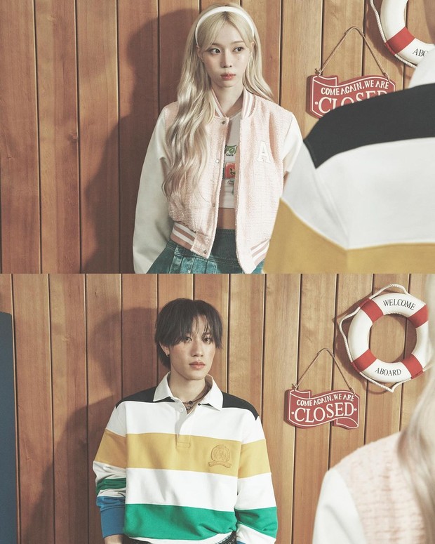 Potret Winter aespa dan Bang Ye Dam dalam foto konsep single 'Officially Cool'/ Foto: instagram.com/_bangyedam_official Potret Winter aespa dan Bang Ye Dam dalam foto konsep single 'Officially Cool'