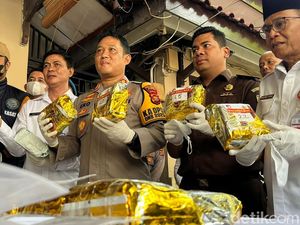 Polresta Jambi Musnahkan Puluhan Kilogram Ganja-Sabu Senilai Rp 78 M